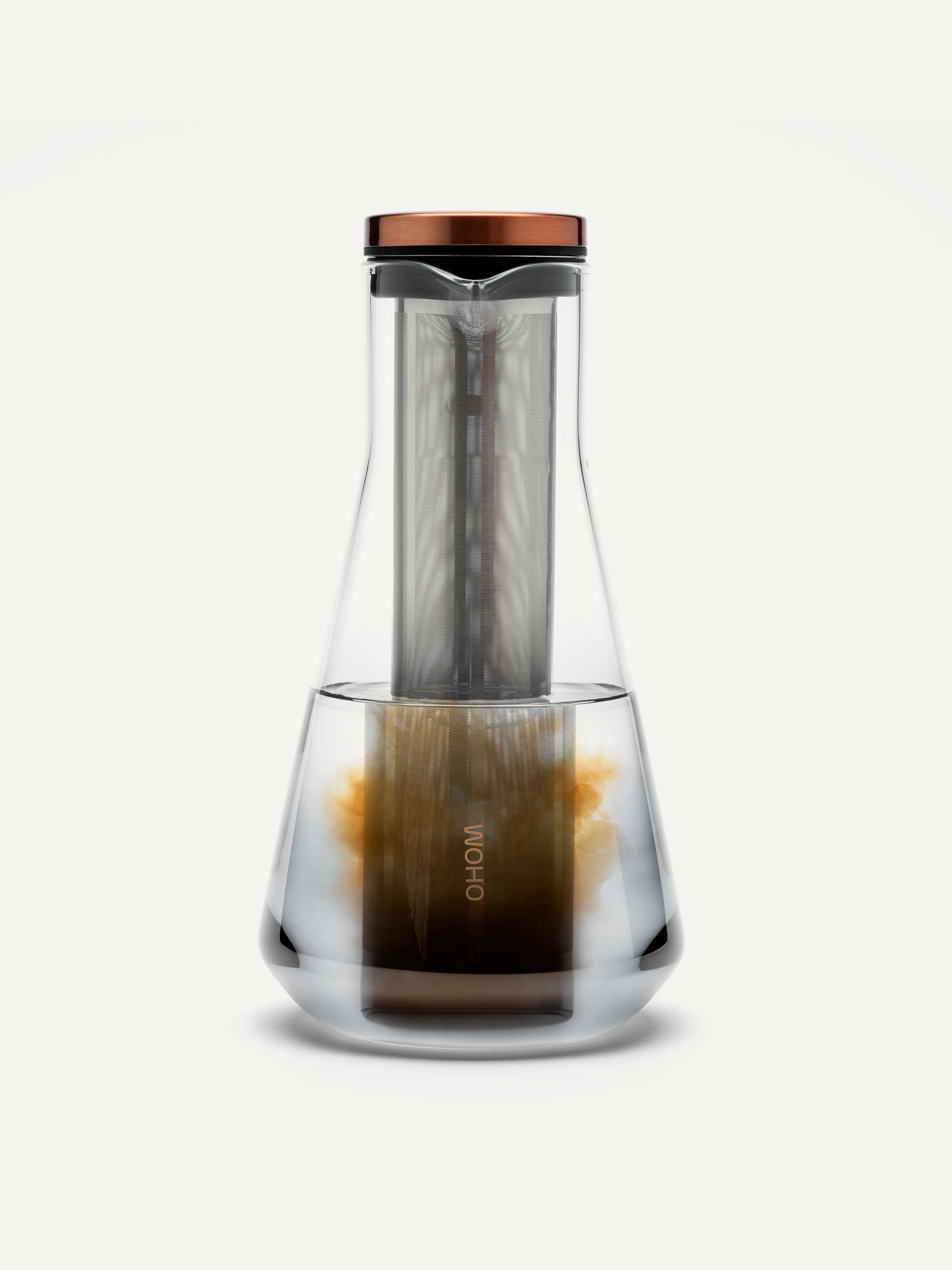 Sio Cold-Infusion Pitcher 54 fl oz / 1600 mL with stainless steel strainer brewing cold brew coffe