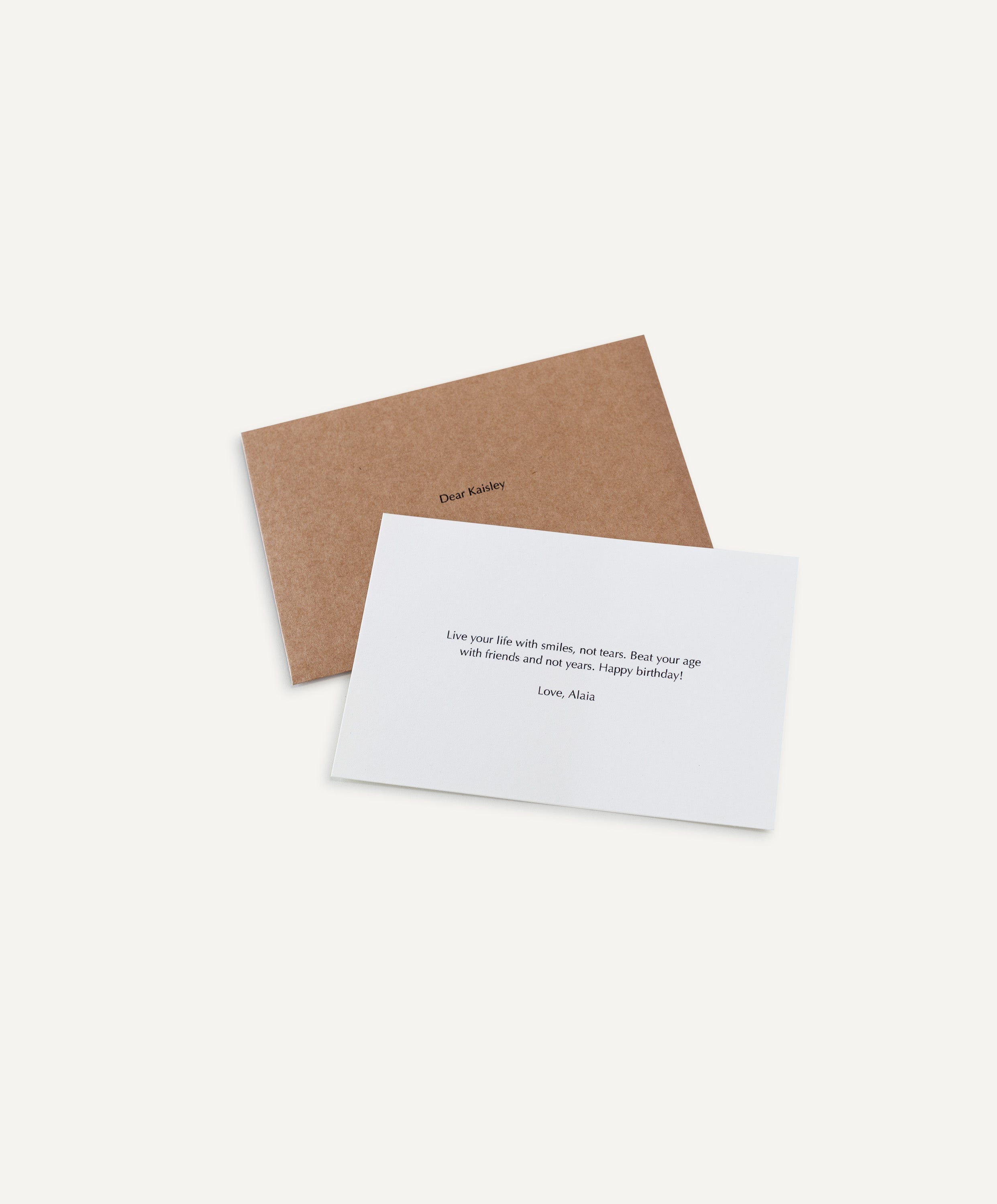 Personalized Gift Message Card