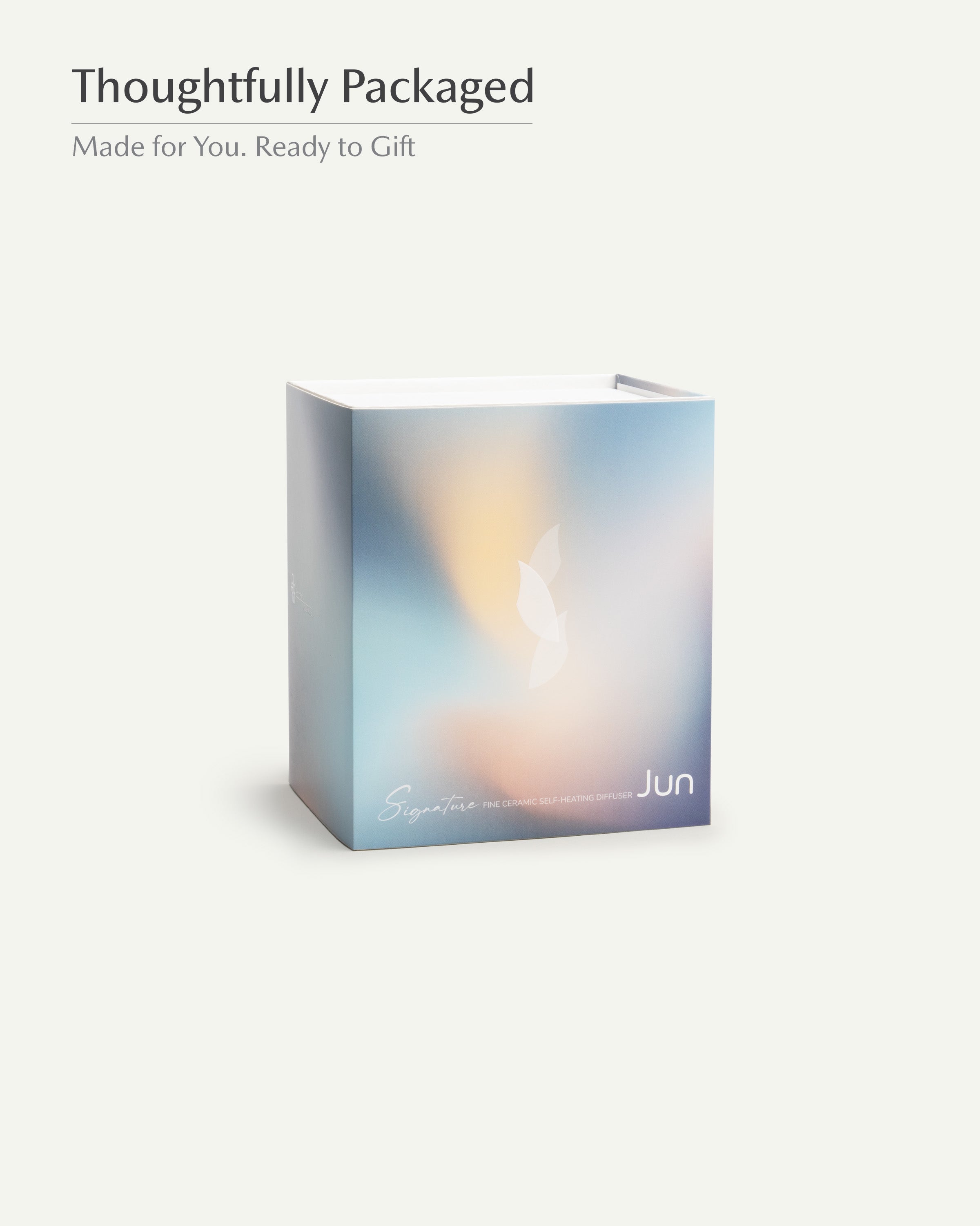 Jun Self-heating Diffuser Set - Moonmist Blue