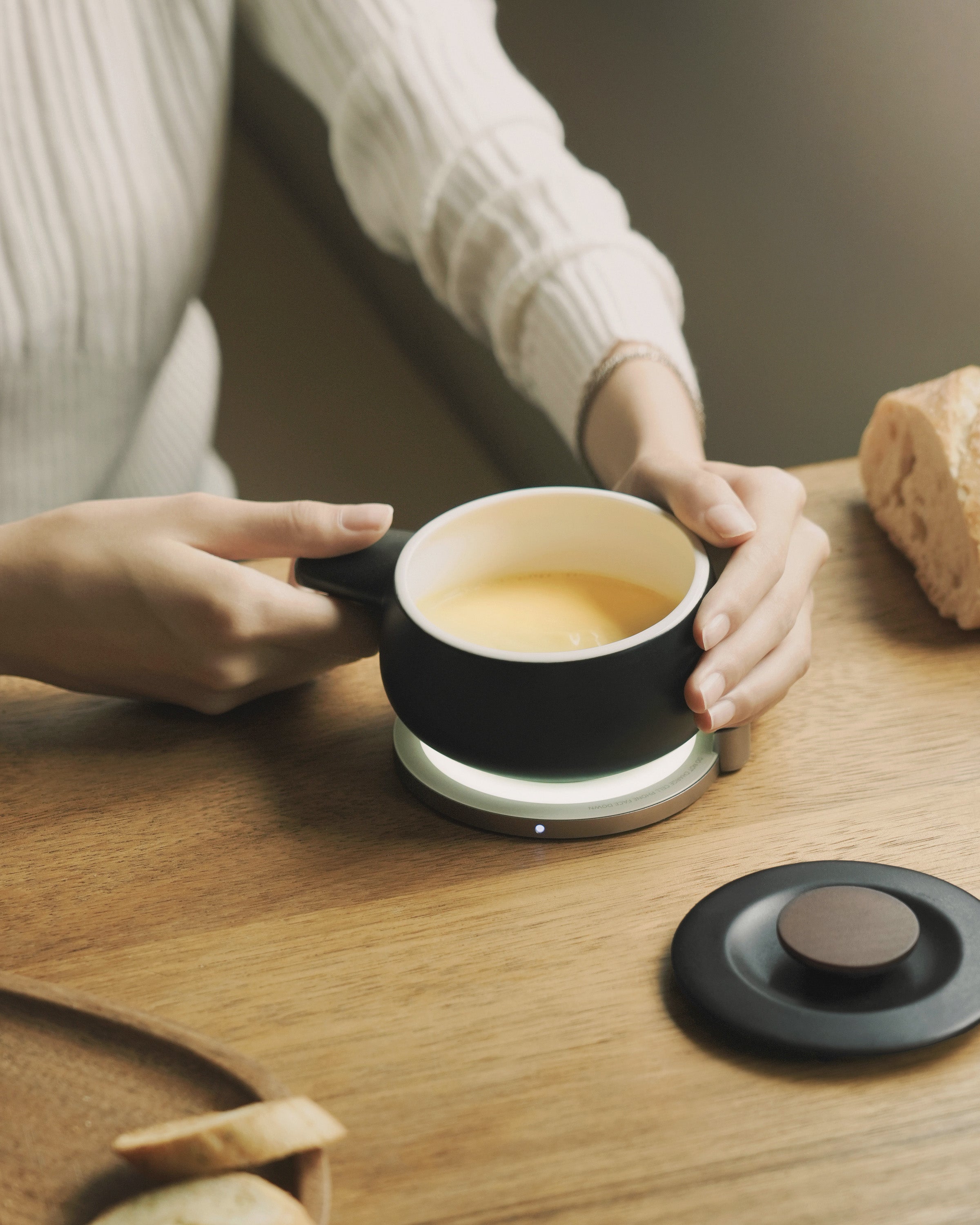 Fondi Self-heating Fondue Set - Inkstone Black