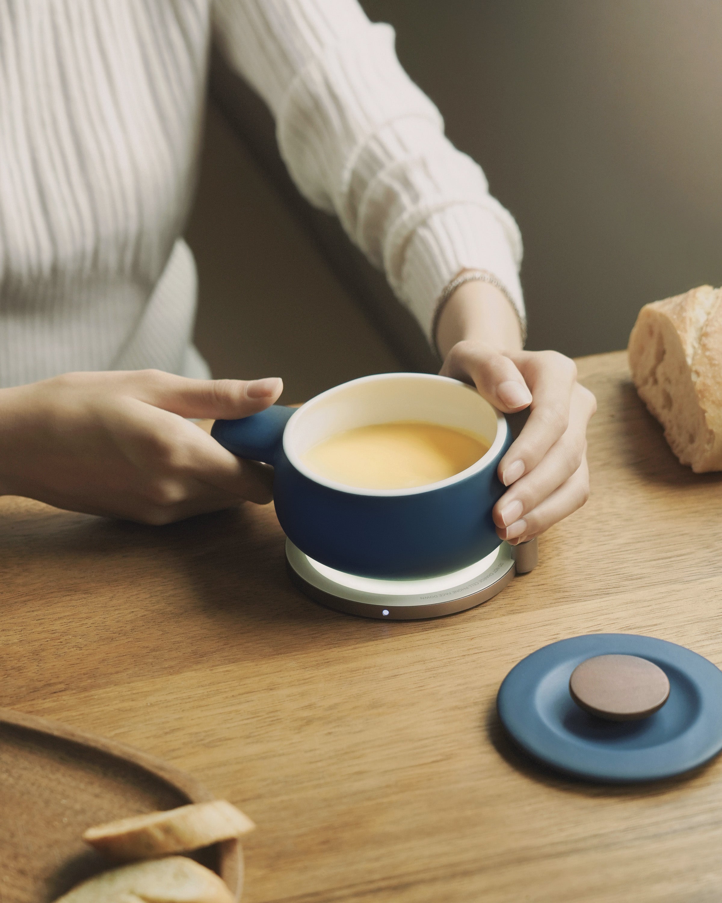 Fondi Self-heating Fondue Set - Deep Navy