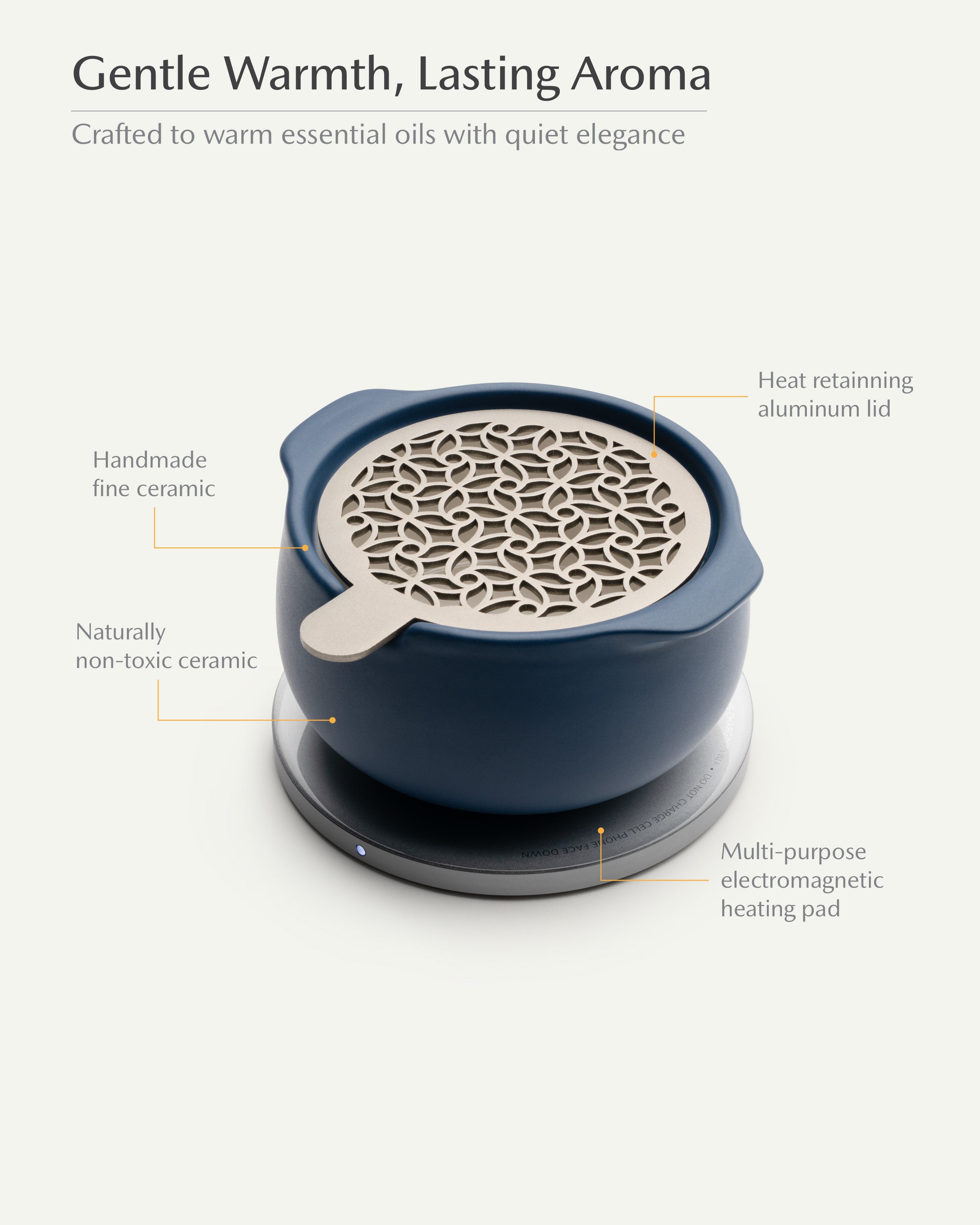 Jun Self-heating Diffuser Set - Deep Navy
