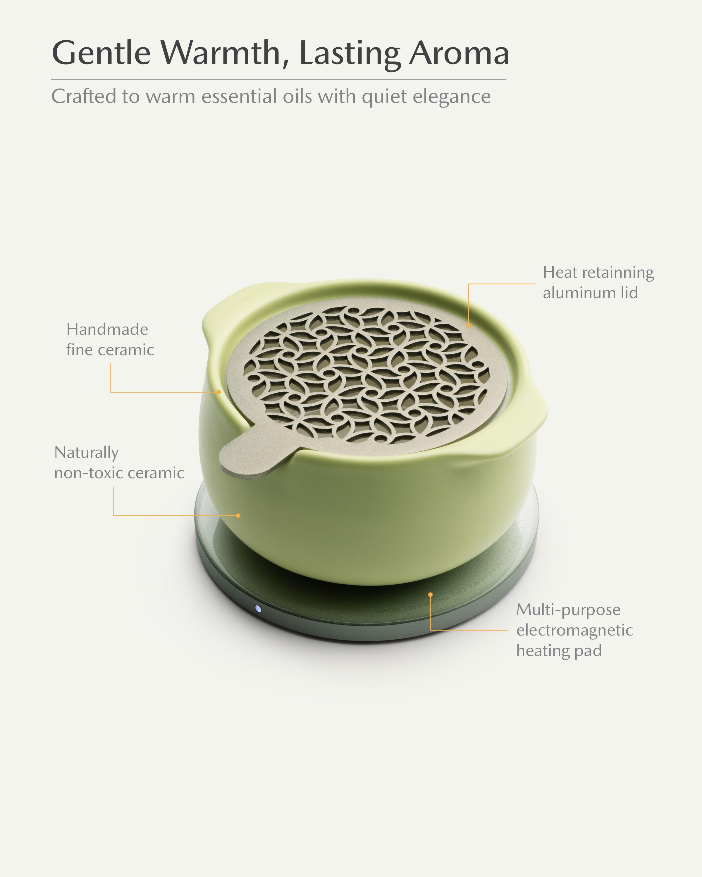 Jun Self-heating Diffuser Set - Verde Green