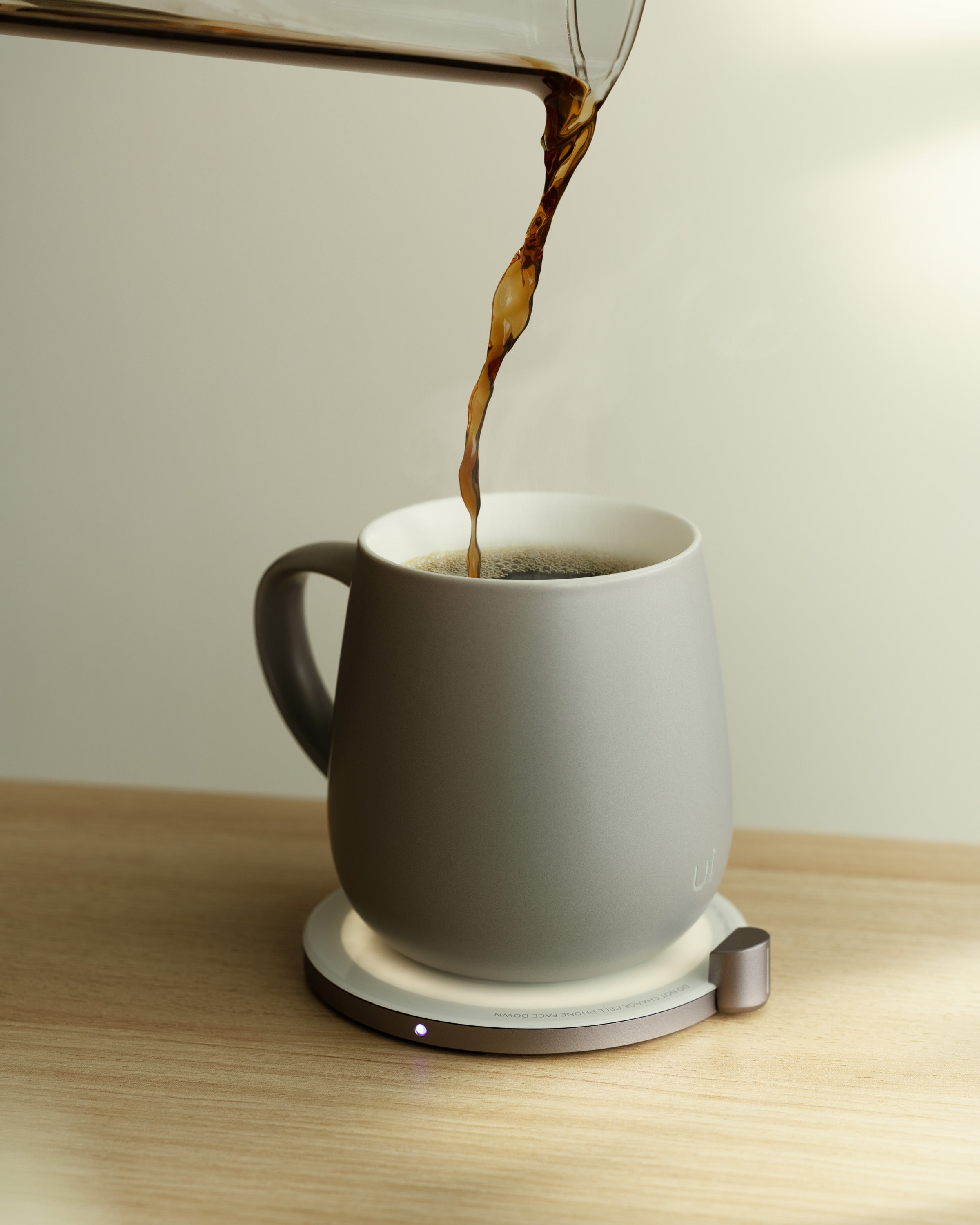 Ui Self-heating Mug Set - Soft Gray