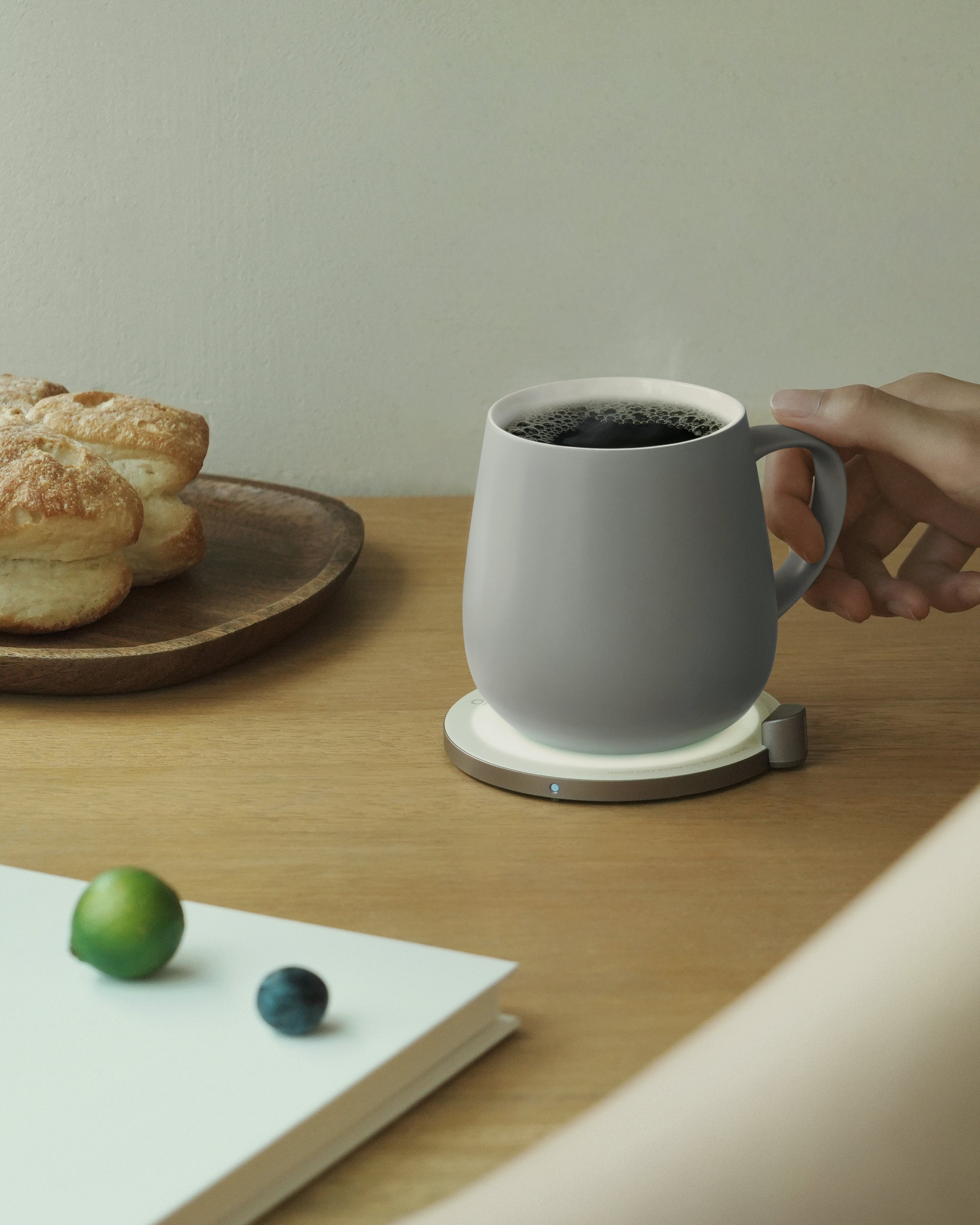Ui Self-heating Mug Set - Soft Gray
