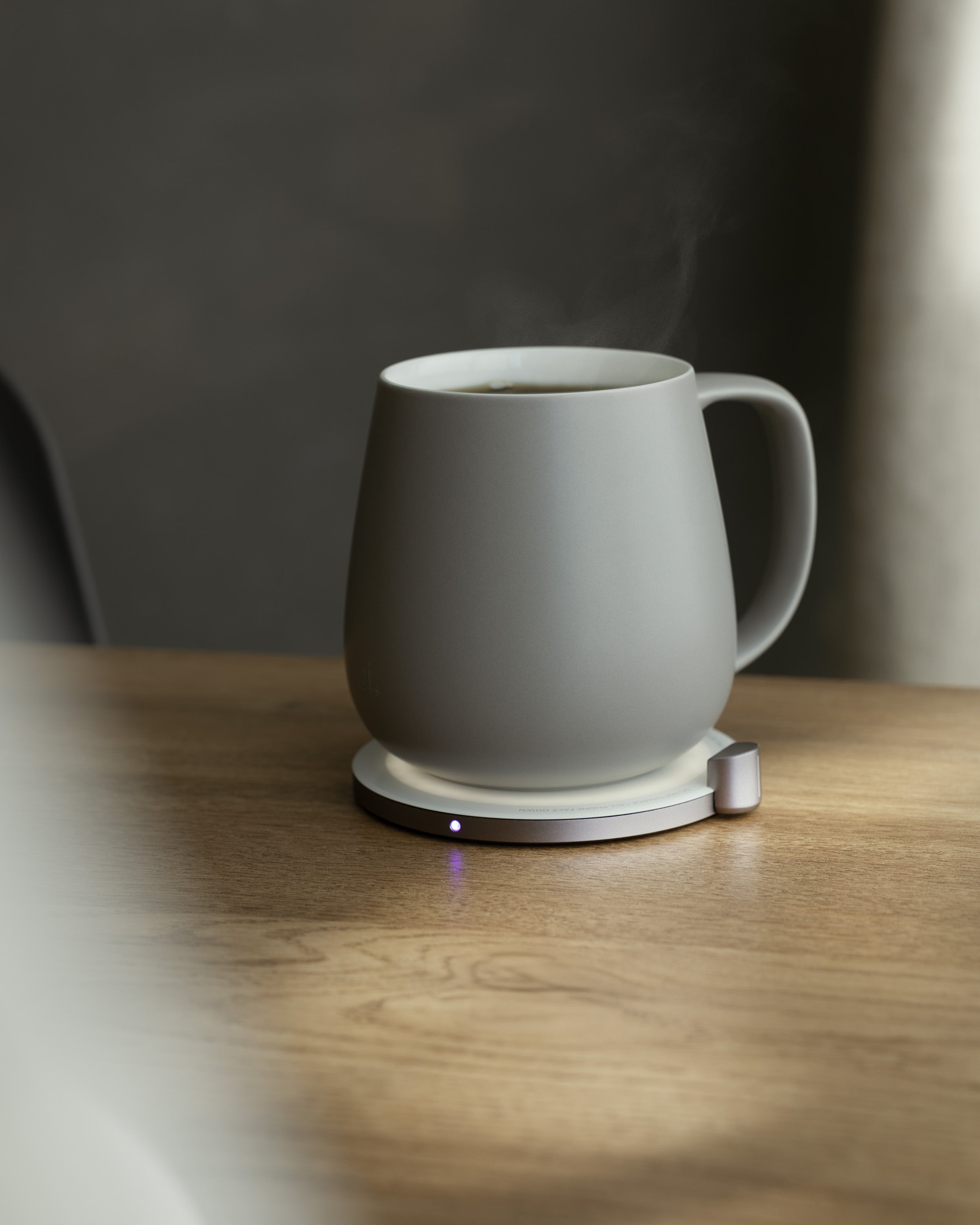 Ui+ Self-heating Mug Set - Soft Gray