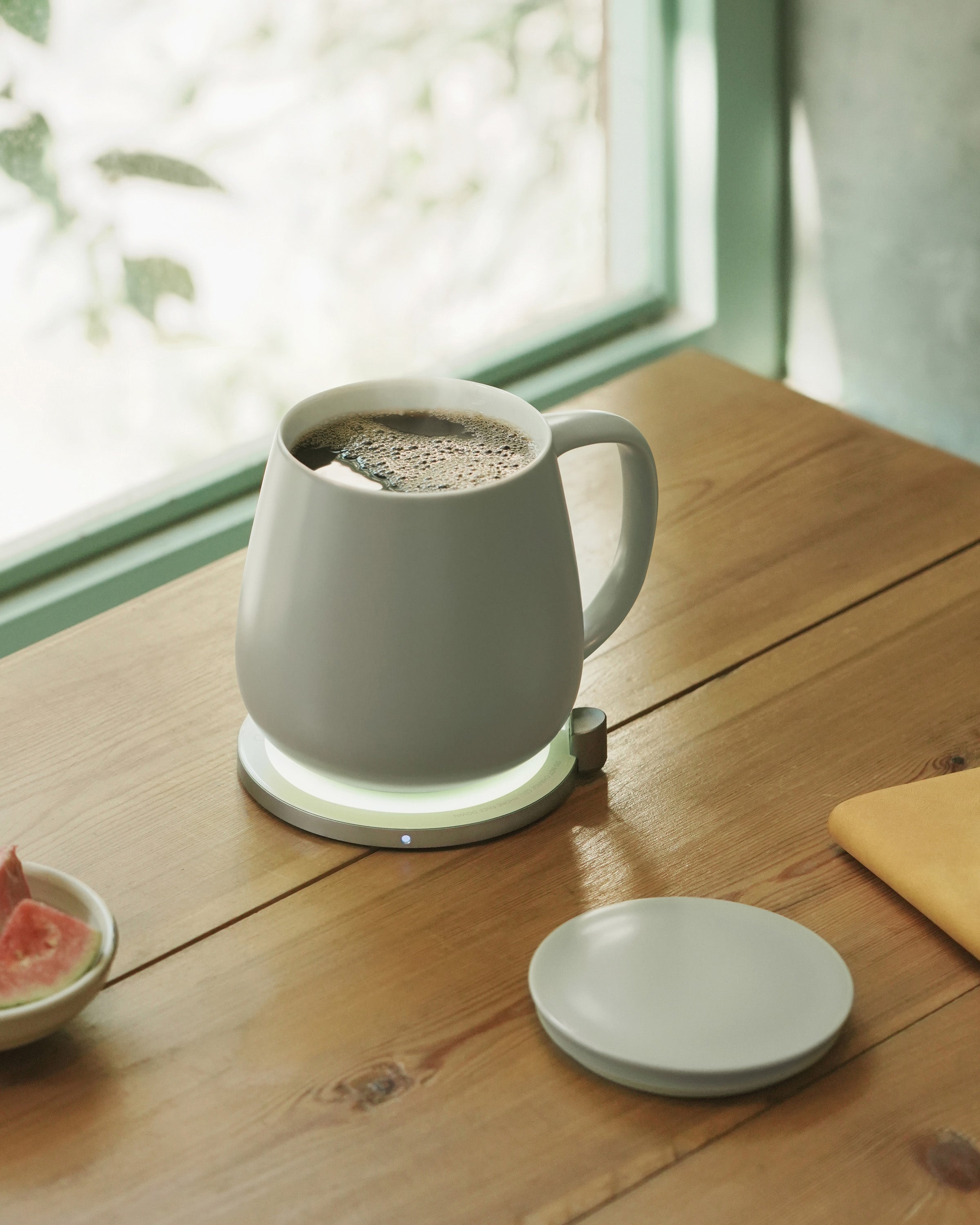 Ui+ Self-heating Mug Set - Soft Gray