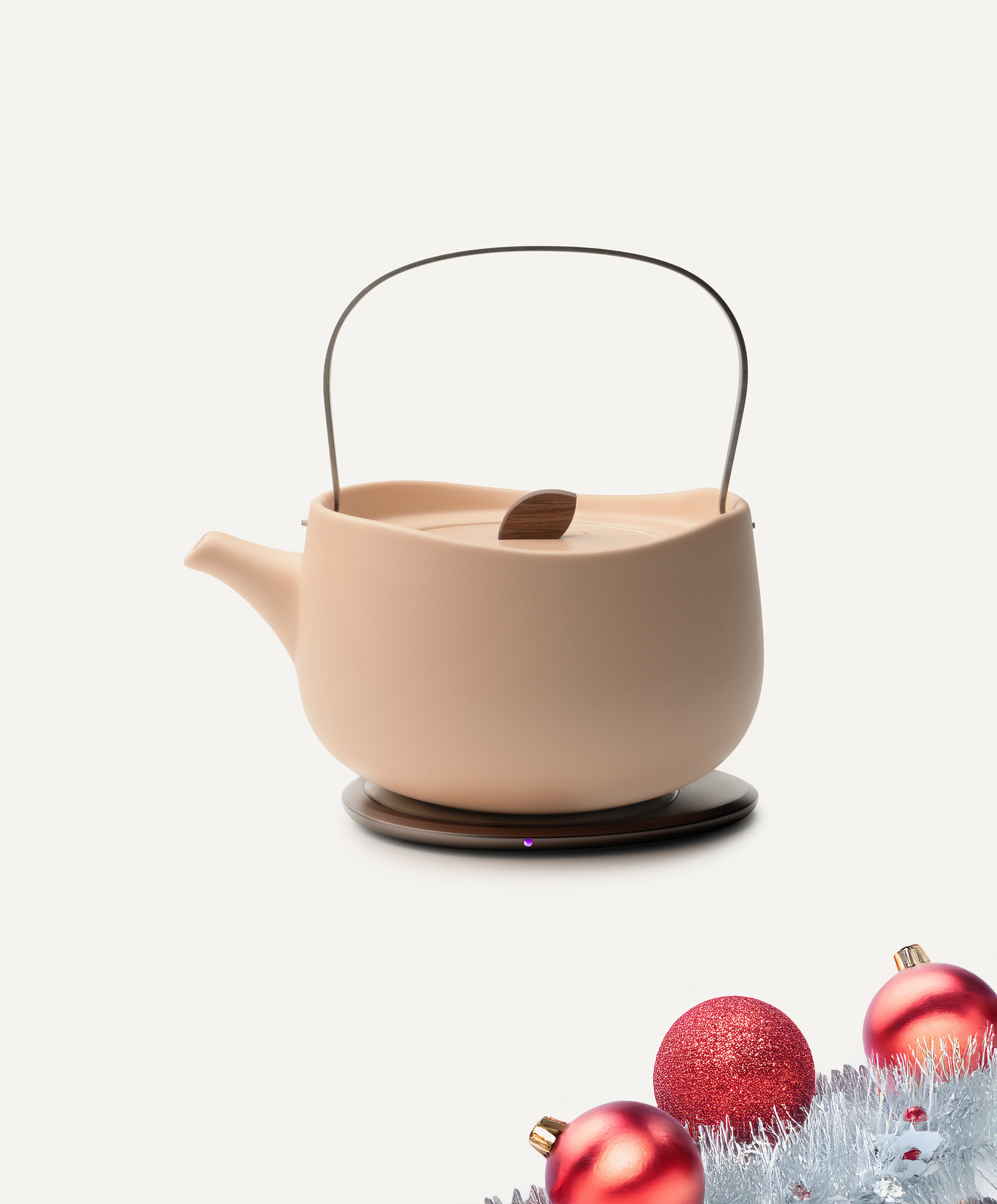 Leiph Self-heating Teapot Set - Rosy Apricot