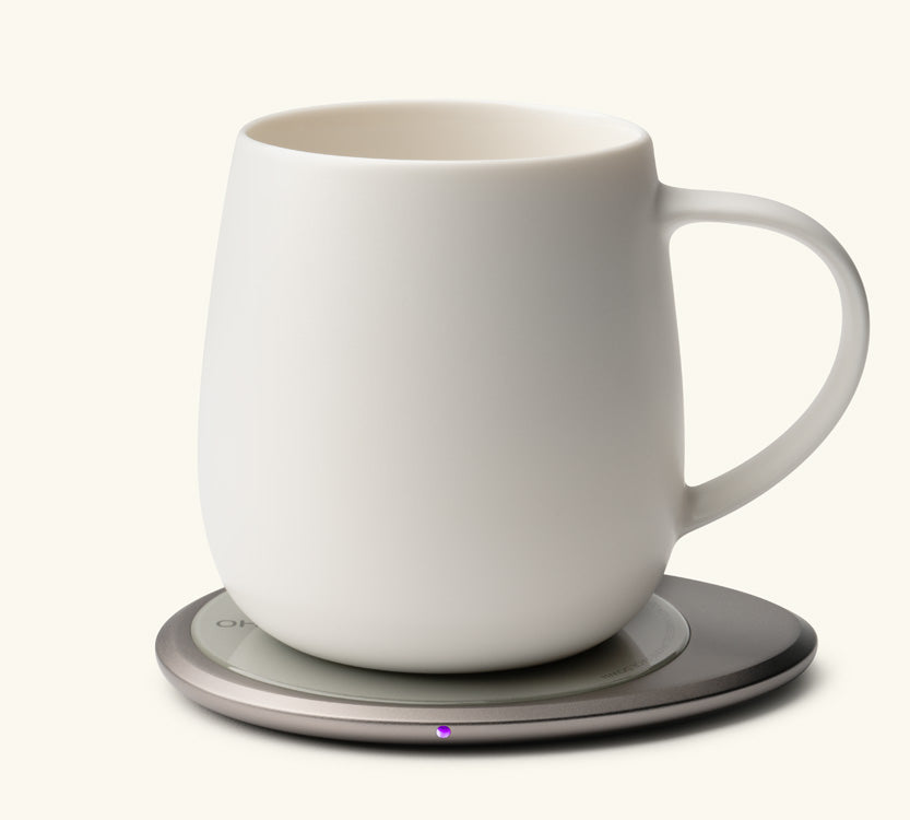 Ui 3 Self-Heating Ceramic Mug 12 fl oz / 355 mL in Jasmine White