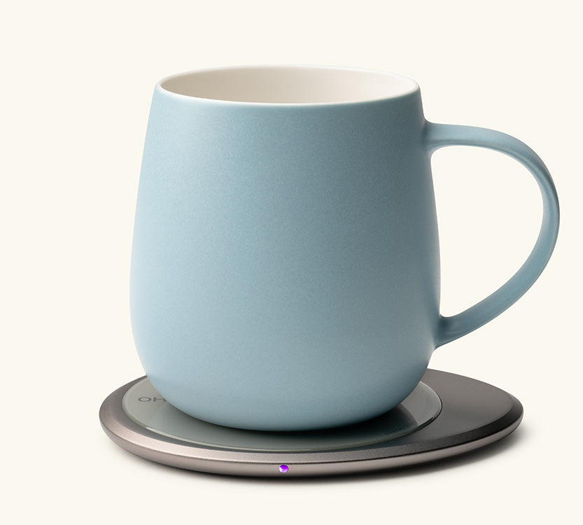 Ui 3 Self-Heating Ceramic Mug 12 fl oz / 355 mL in Moonmist Blue