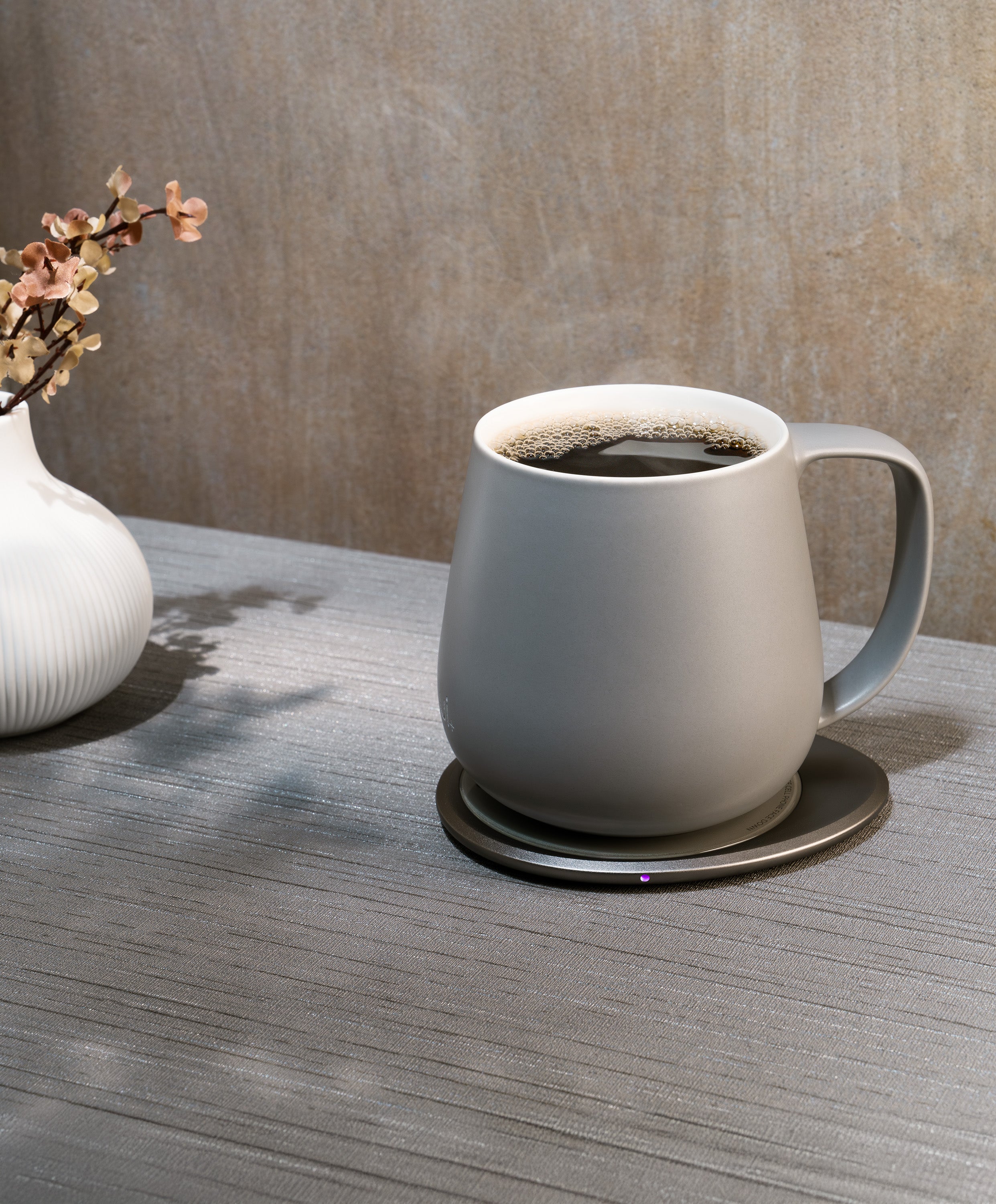 Ui+ Self-heating Mug Set - Soft Gray