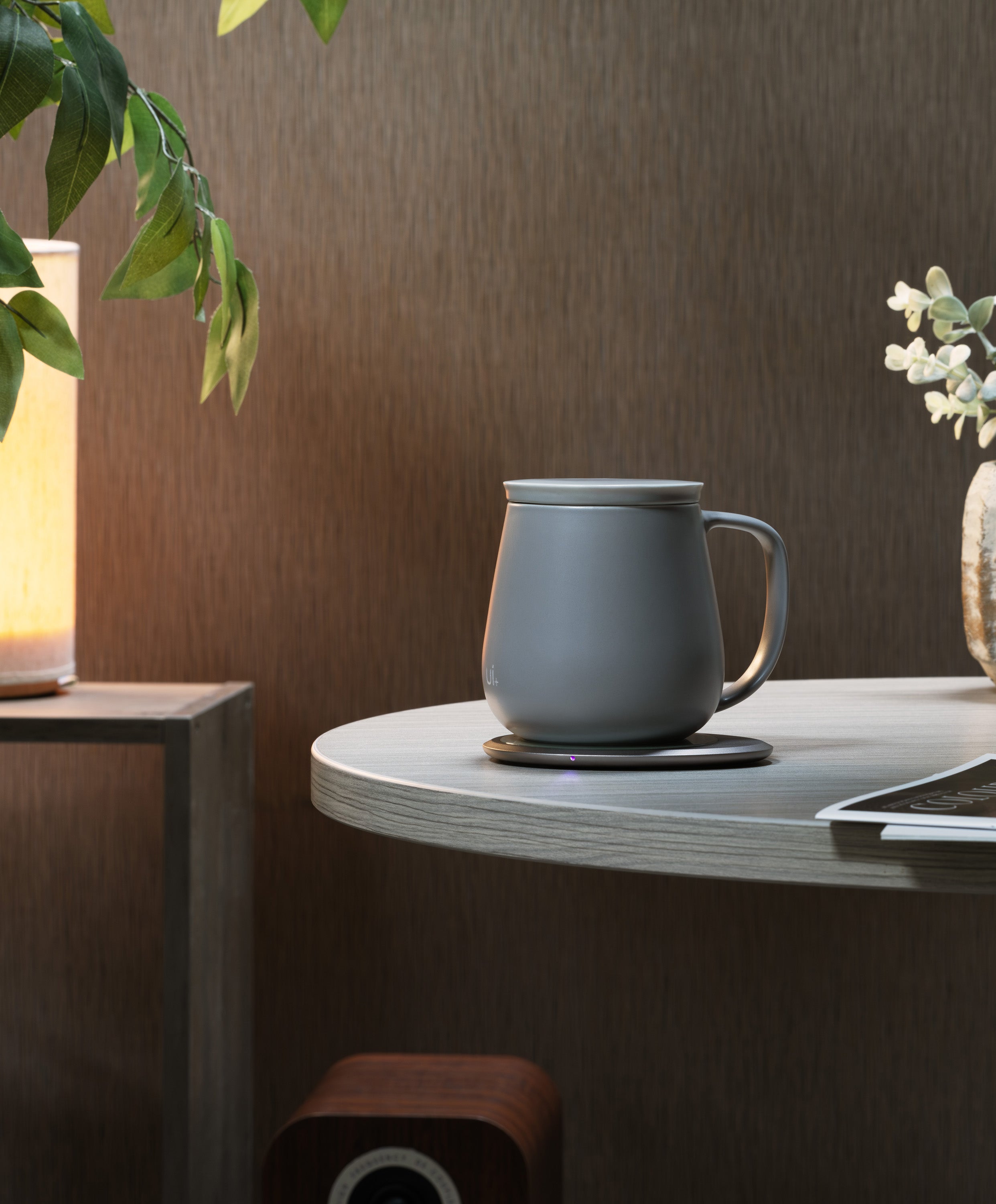 Ui+ Self-heating Mug Set - Soft Gray