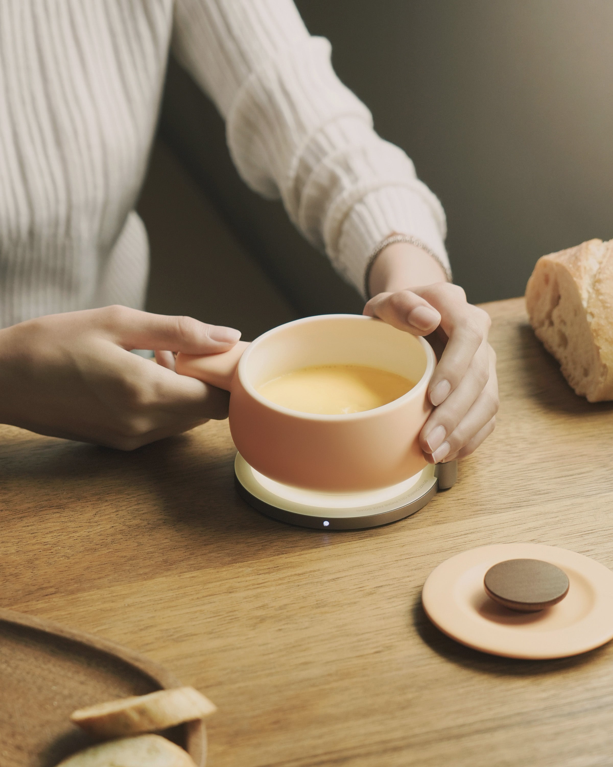 Fondi Self-heating Fondue Set - Rosy Apricot