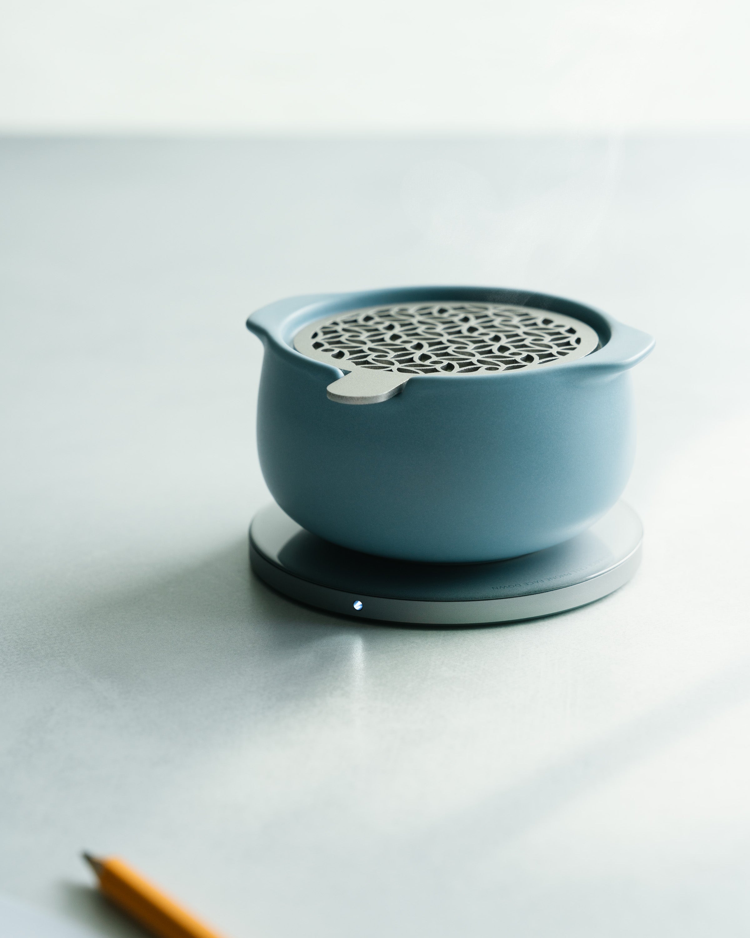 Jun Self-heating Diffuser Set - Moonmist Blue
