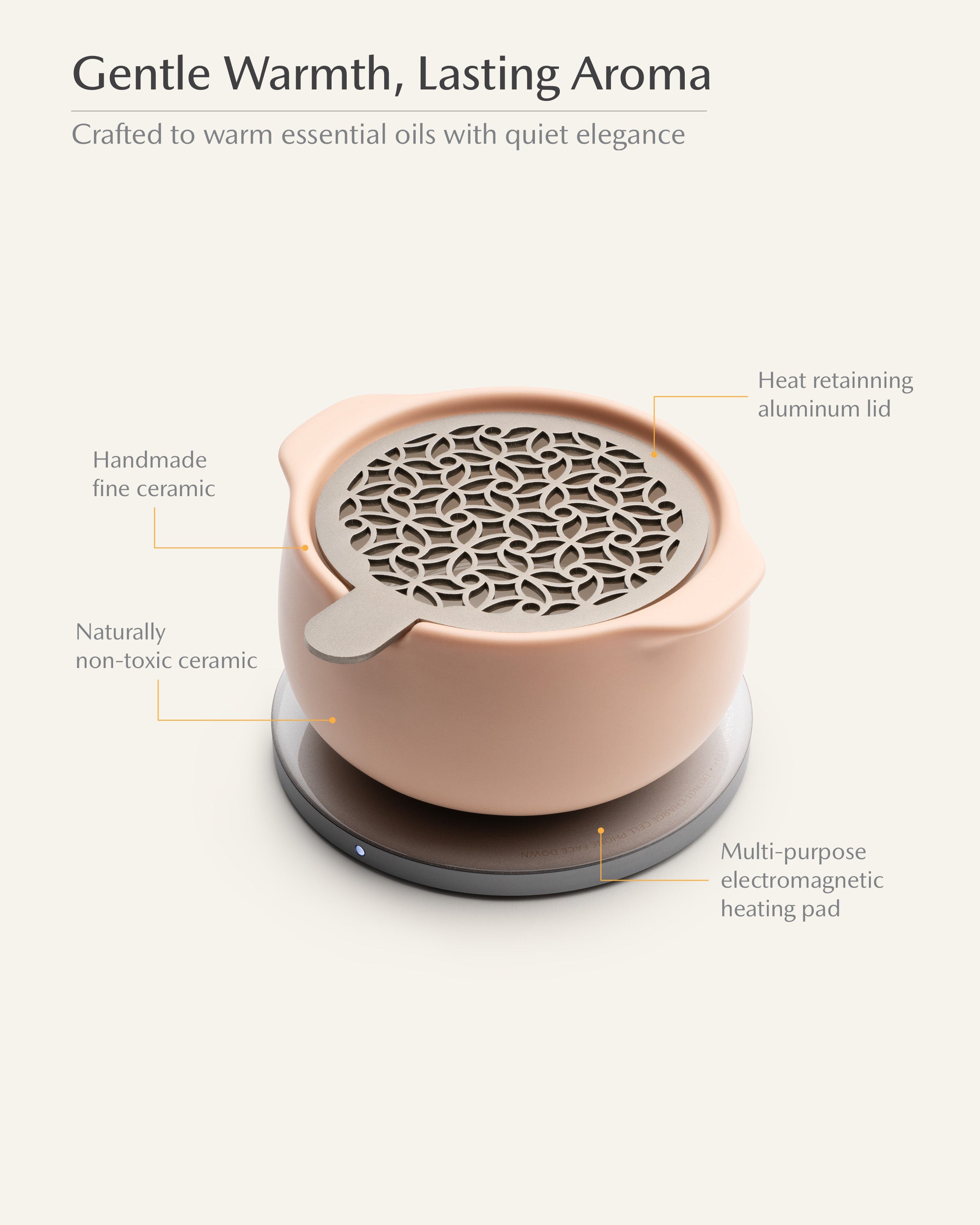 Jun Self-heating Diffuser Set - Rosy Apricot