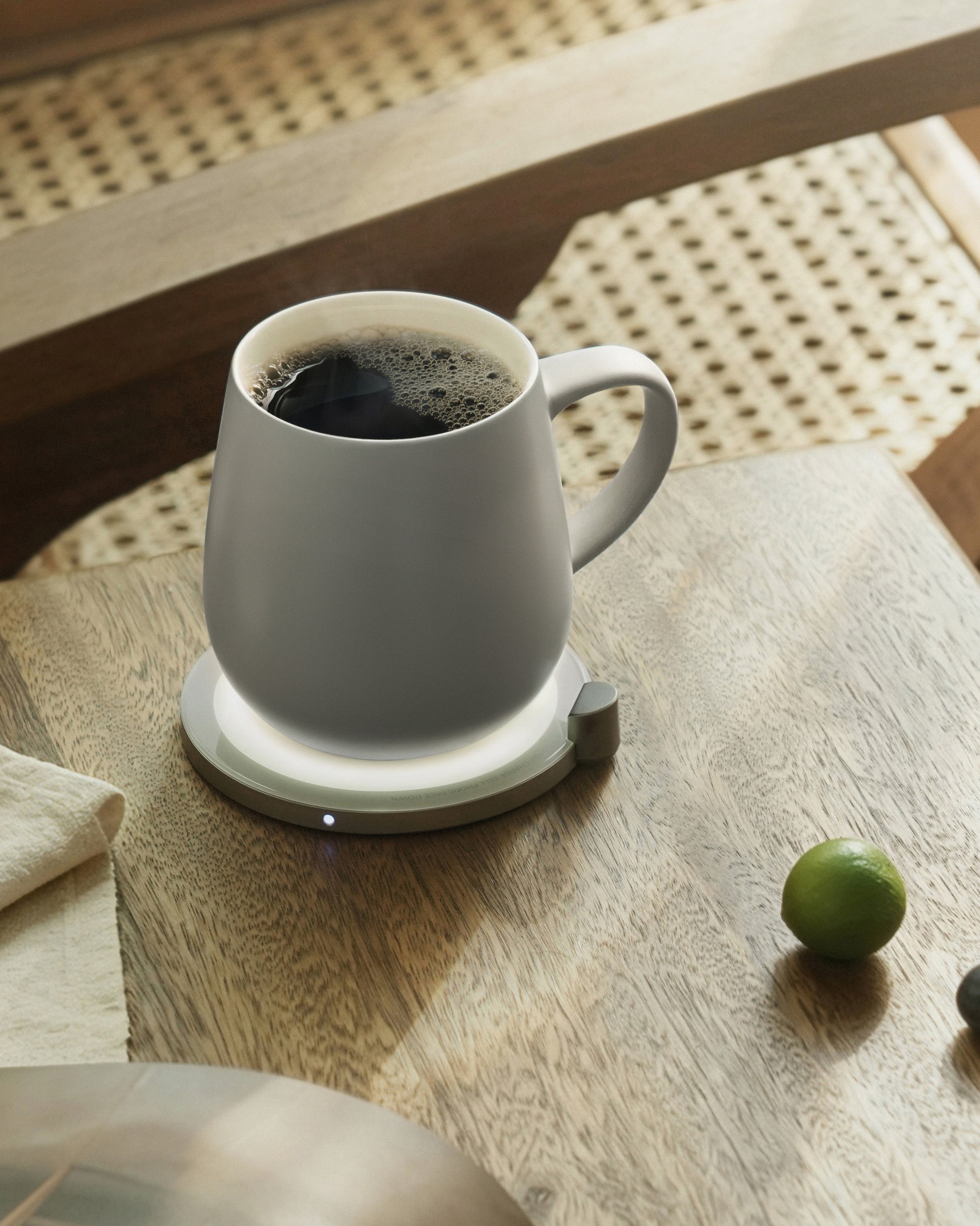 Ui Self-heating Mug Set - Soft Gray