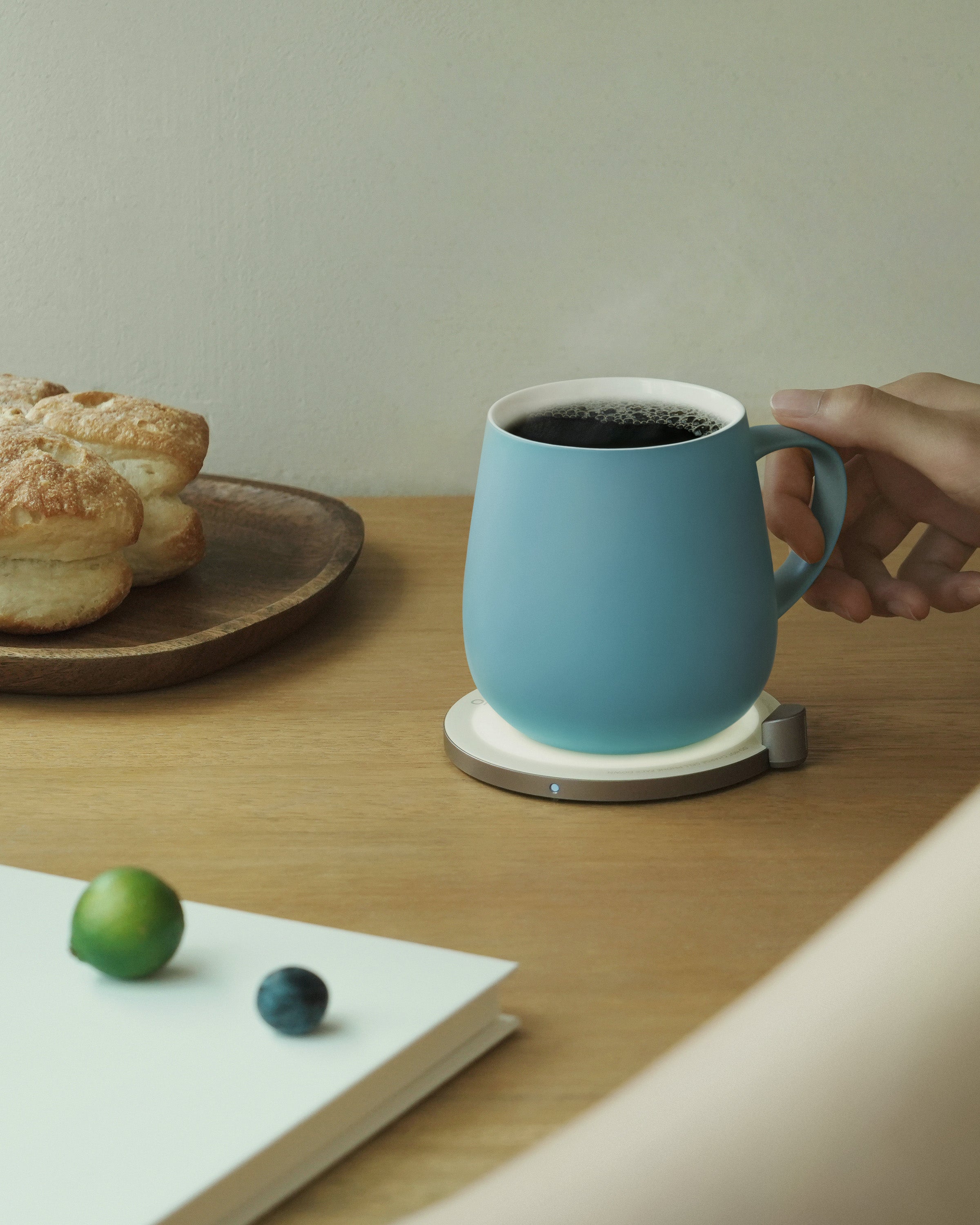 Ui Self-heating Mug Set - Moonmist Blue