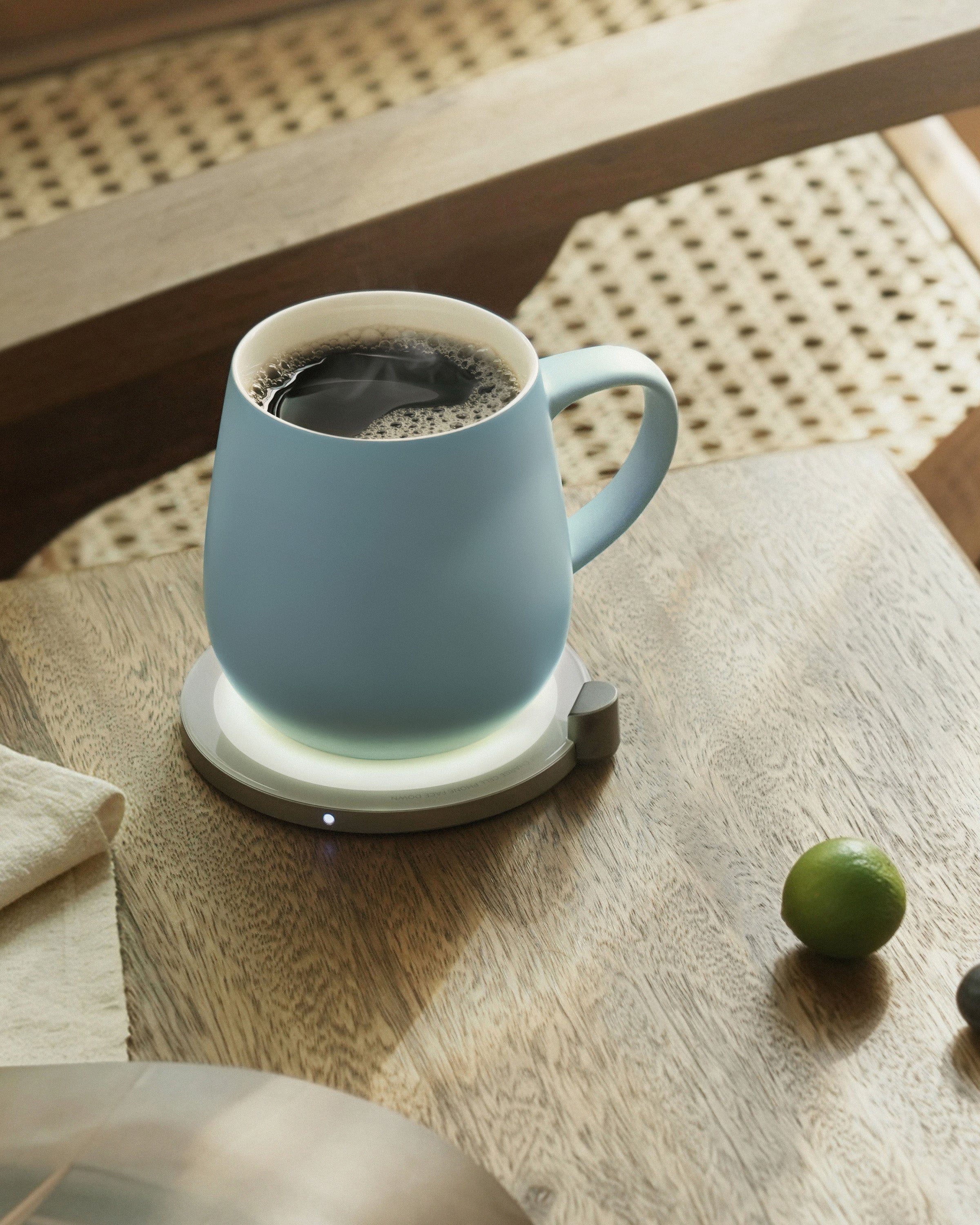 Ui Self-heating Mug Set - Moonmist Blue