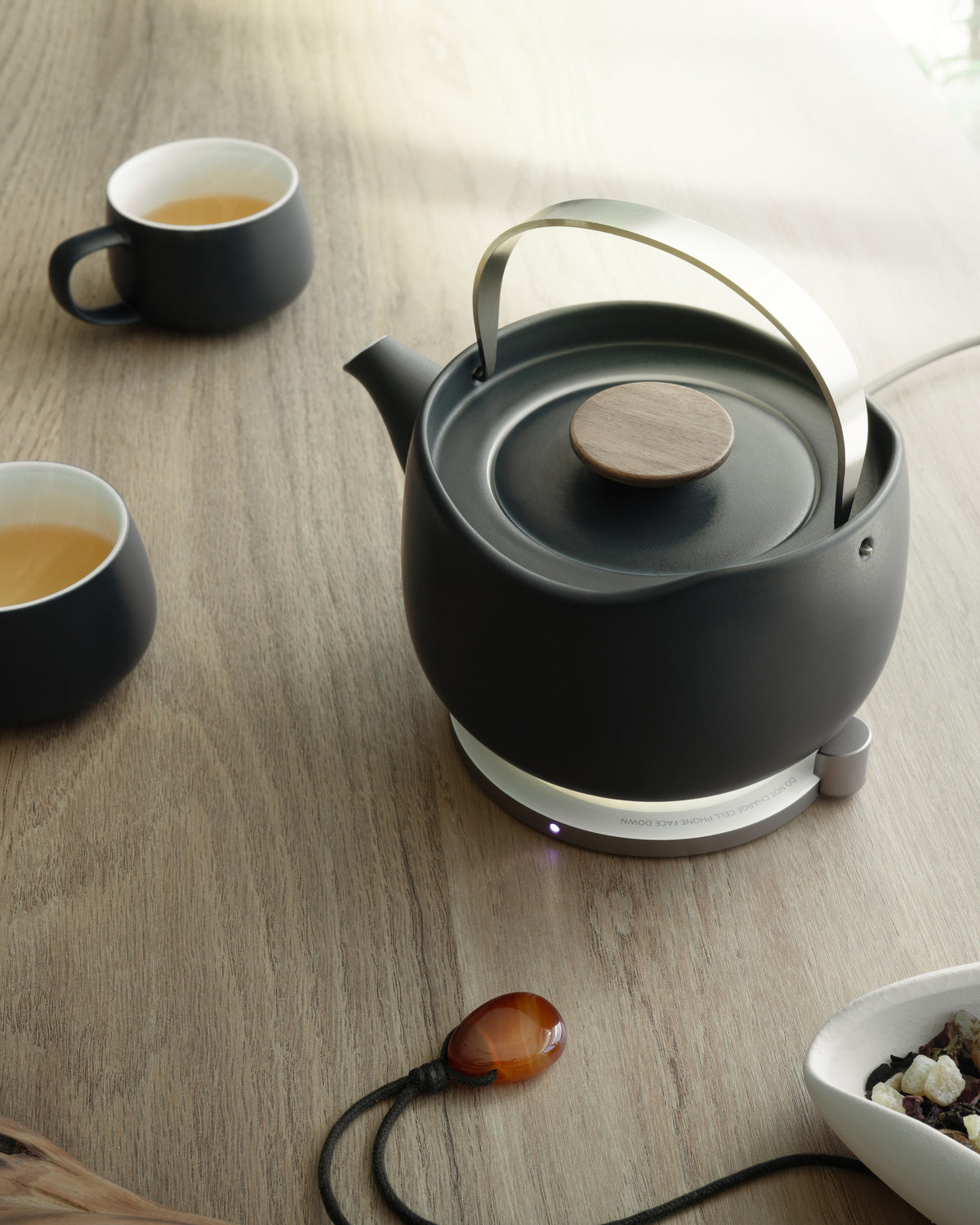 Leiph Self-heating Teapot Set - Inkstone Black