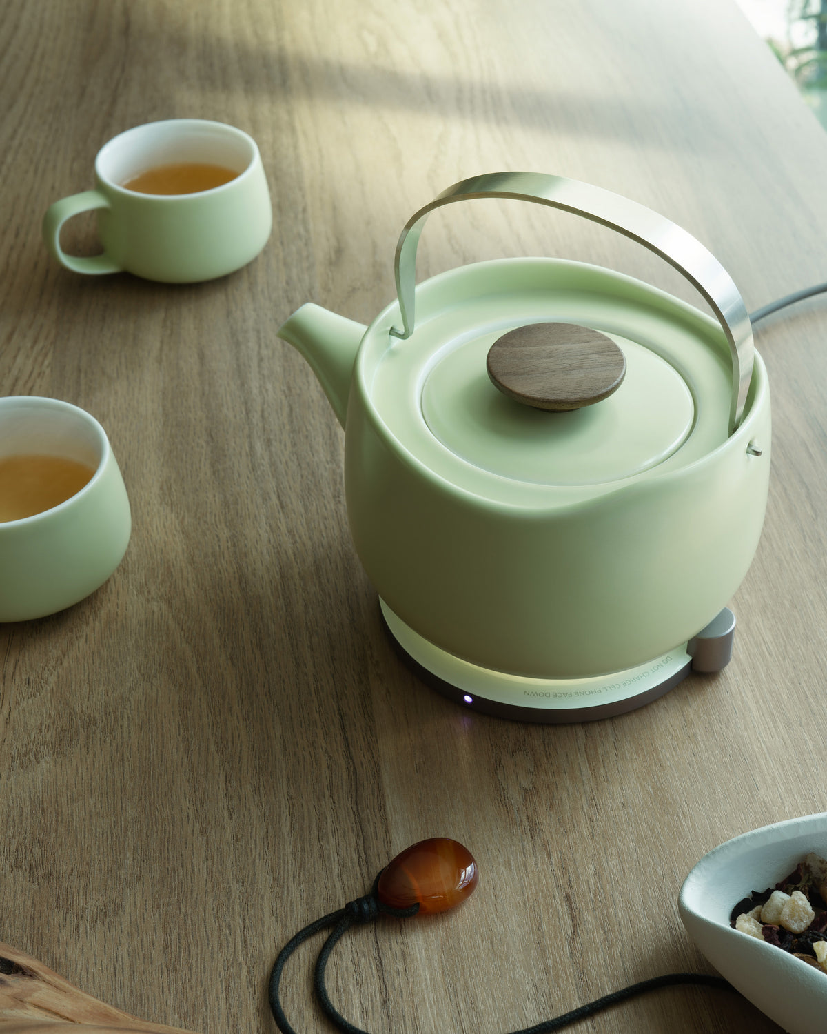 Leiph Self-heating Teapot Set - Verde Green