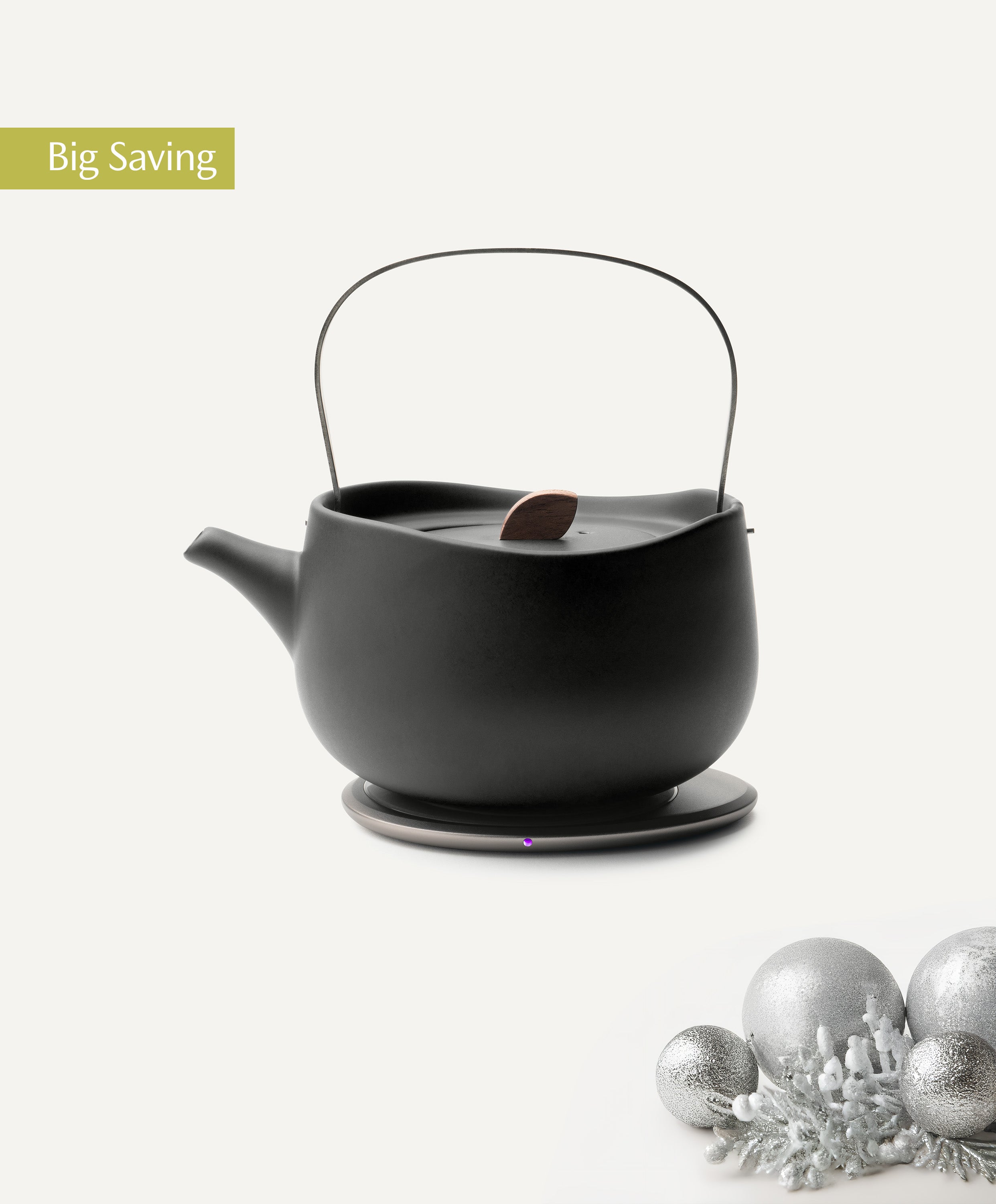 Leiph Self-heating Teapot Set - Inkstone Black