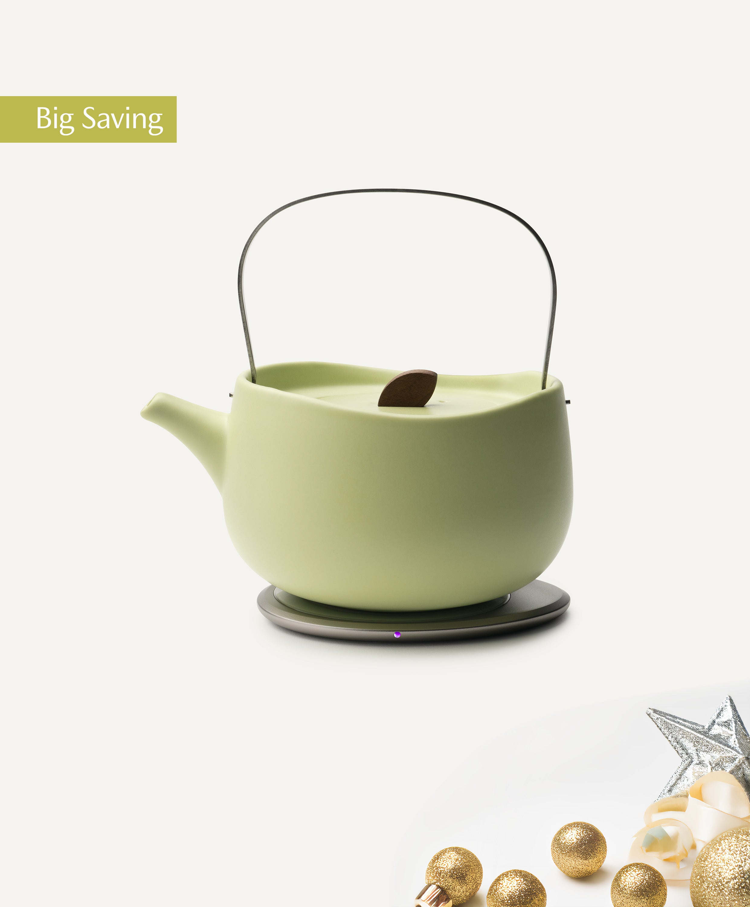 Leiph Self-heating Teapot Set - Verde Green