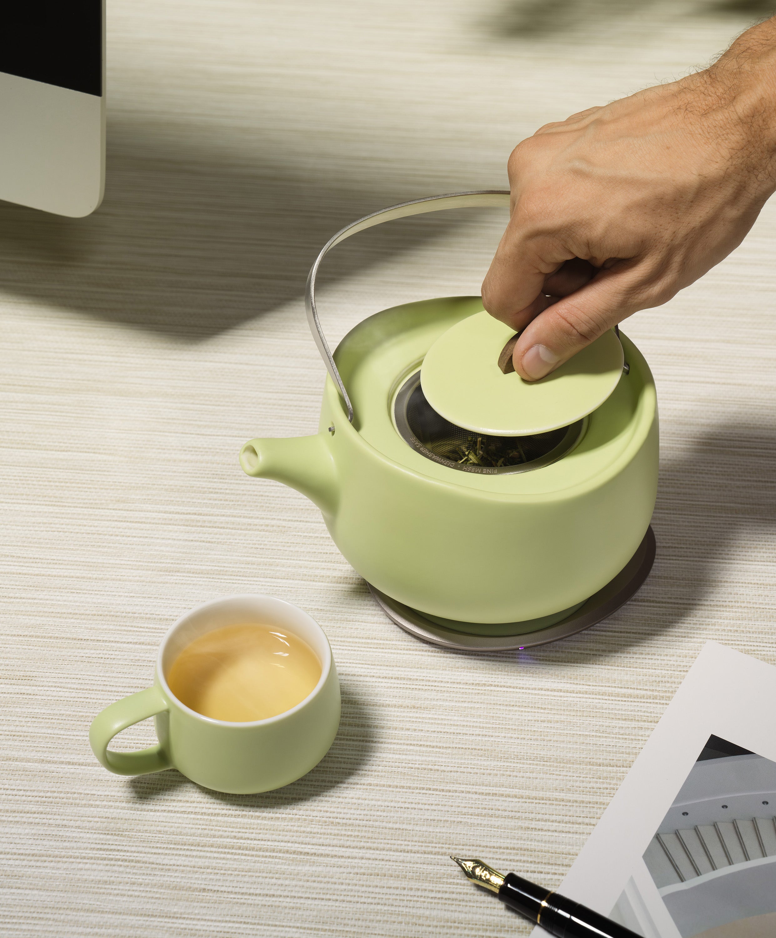 Leiph Self-heating Teapot Set - Verde Green