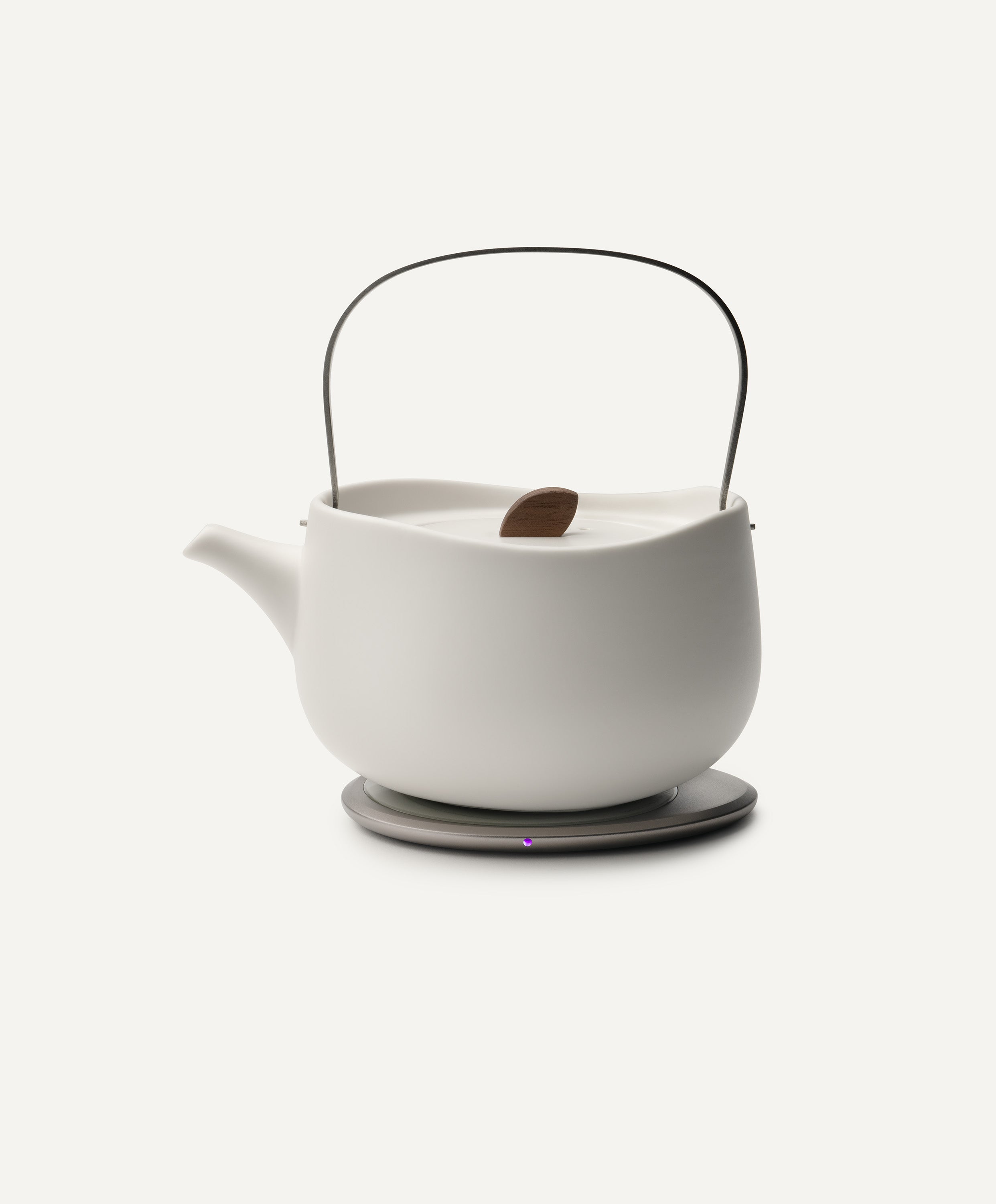 Leiph Self-heating Teapot Set - Jasmine White