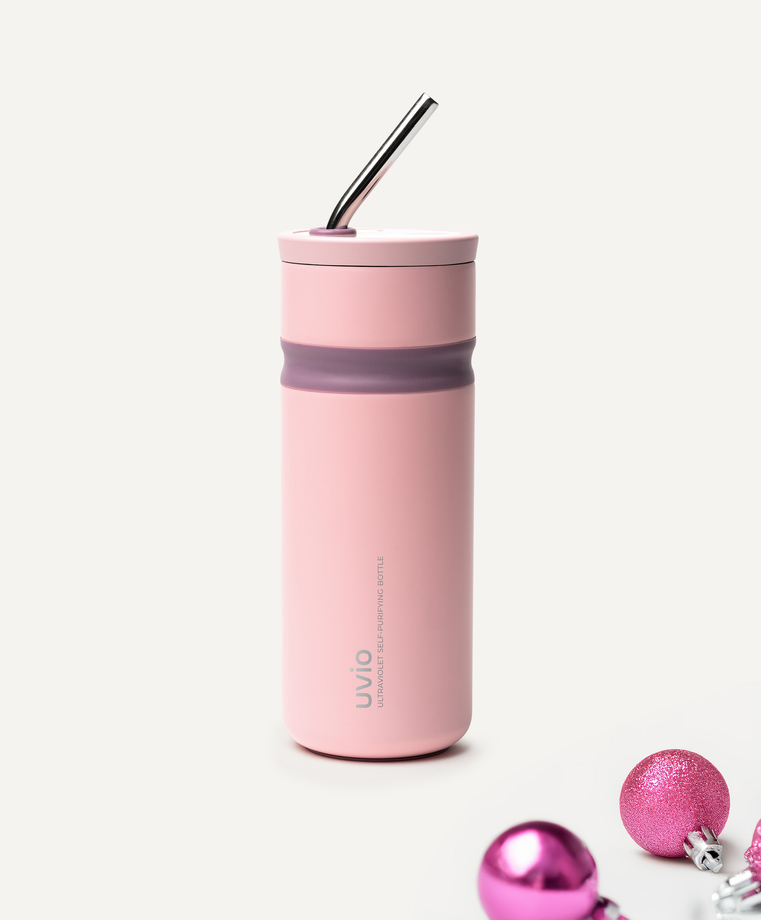 Uvio Self-Purifying Water Bottle - April Blush