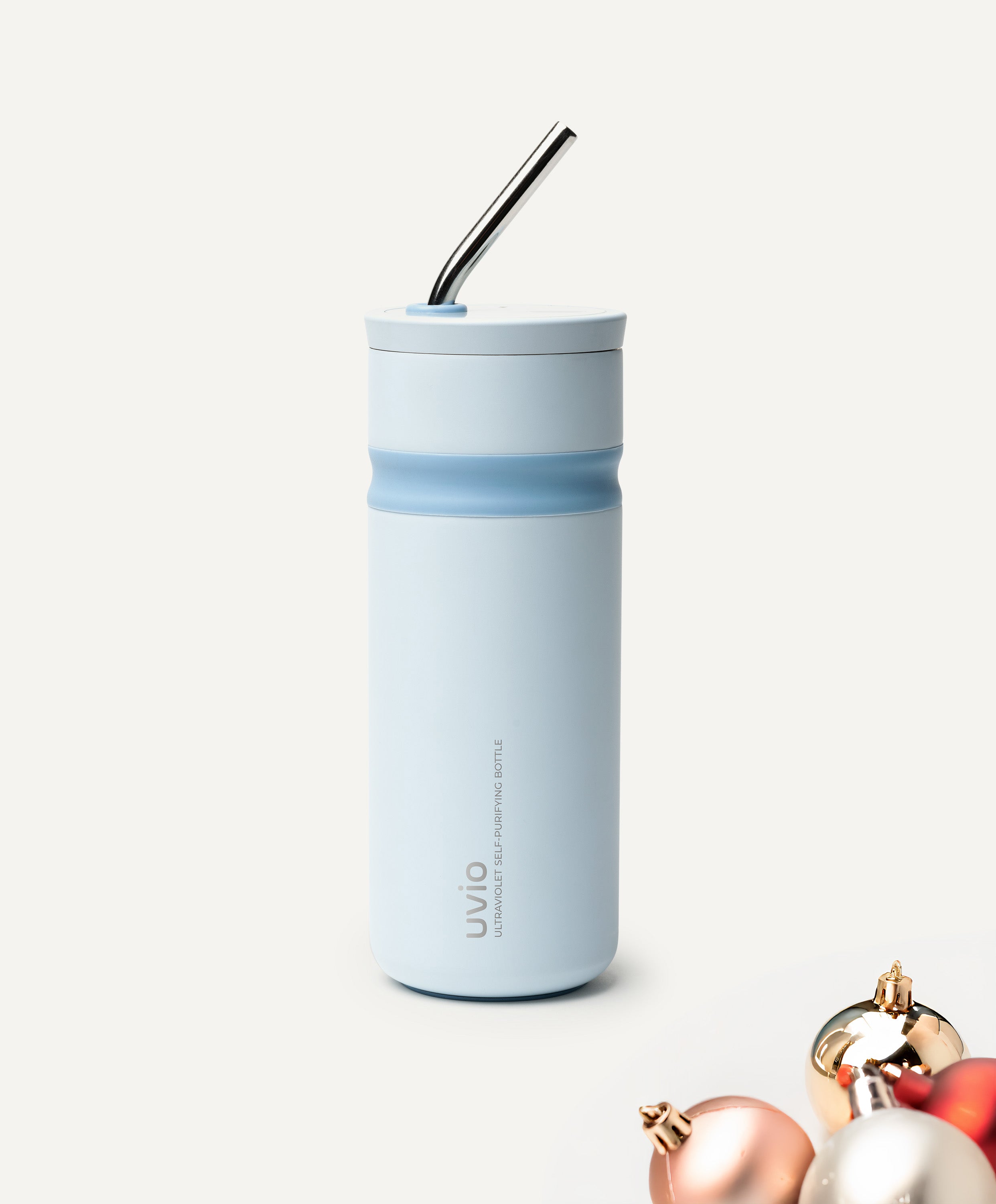 Uvio Self-Purifying Water Bottle - Polar Blue