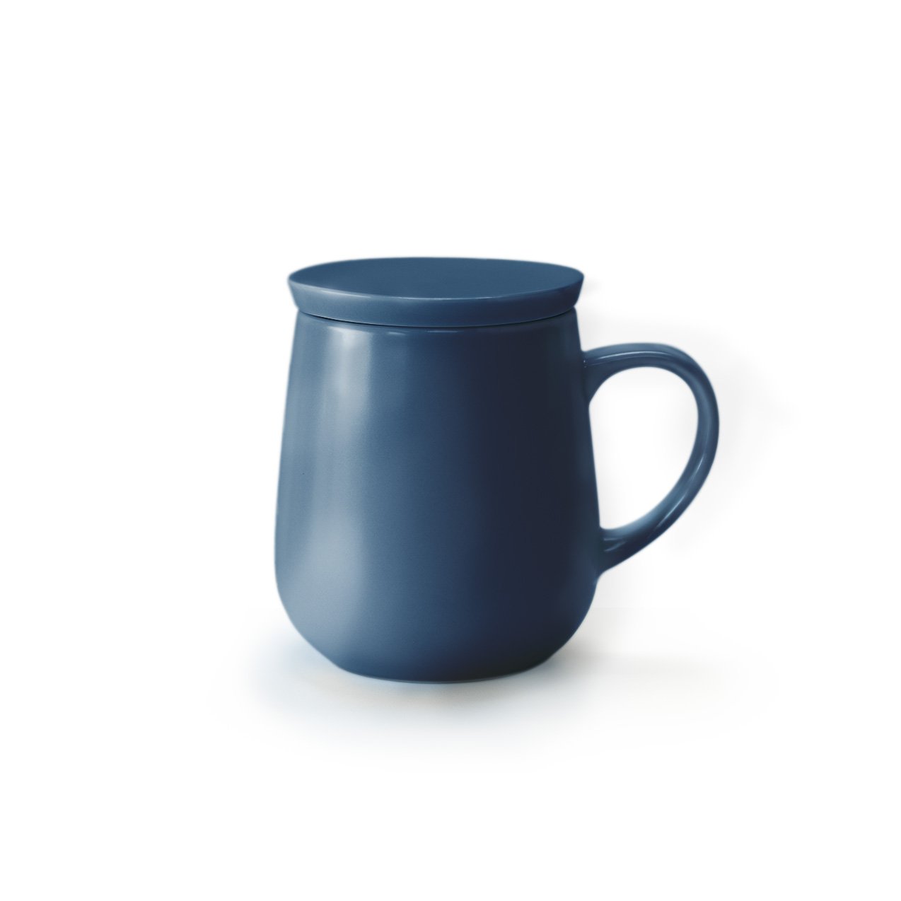 Small navy mug with lid