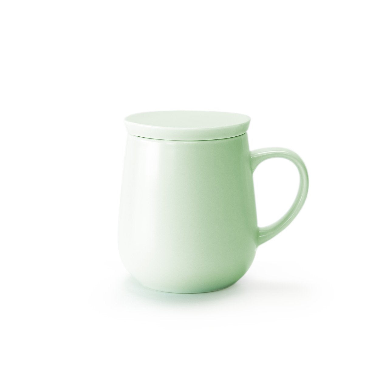 Small green mug with lid