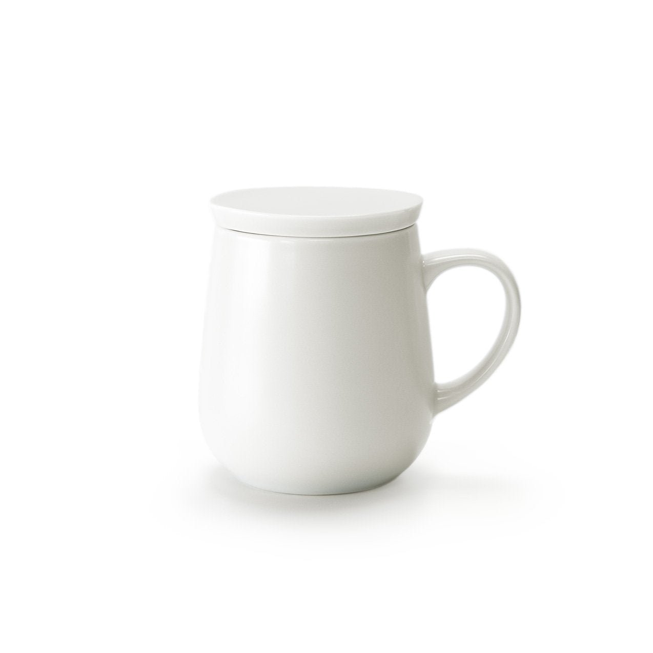 Small white mug with lid